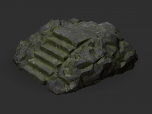 Stairs Stone 06 3D-Modell