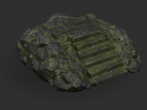Stairs Stone 06 3D-Modell