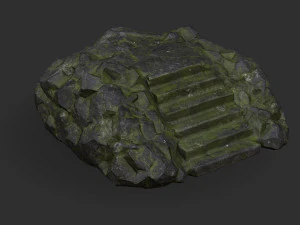Stairs Stone 06 3D Model