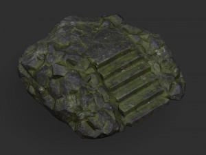 Stairs Stone 06 3D-Modell