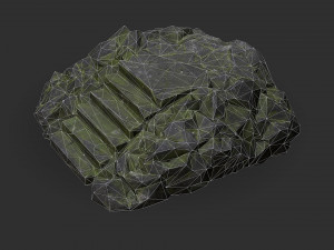 Stairs Stone 06 3D-Modell