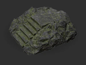 Stairs Stone 06 3D Model