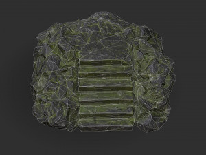 Stairs Stone 06 3D-Modell