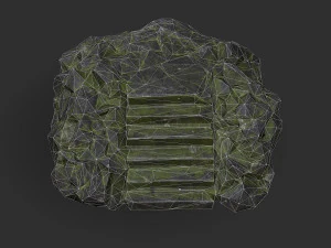 Stairs Stone 06 3D Model