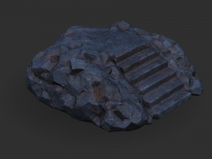 Stairs Stone 07 Model 3D