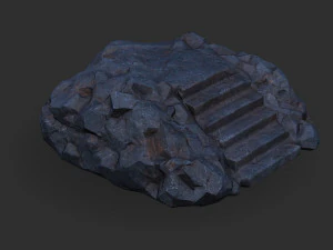 Stairs Stone 07 3D Model