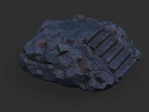 Stairs Stone 07 Model 3D