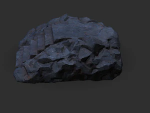 Stairs Stone 07 3D Model
