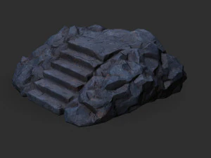 Stairs Stone 07 3D Model