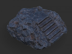 Stairs Stone 07 Model 3D