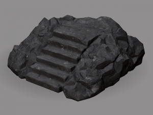 Stairs Stone 08 3D-Modell