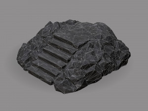 Stairs Stone 08 3D 모델