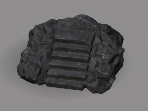 Stairs Stone 08 3D 모델