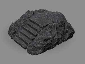 Stairs Stone 08 3D 모델