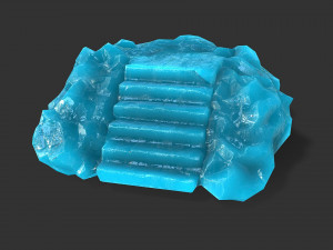 Stairs Stone 10 3D-Modell
