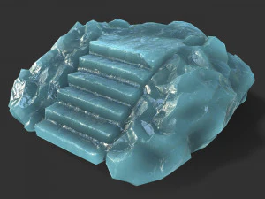 階段石11 3Dモデル