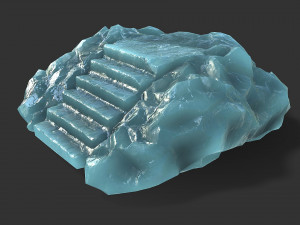 Stairs Stone 11 Model 3D