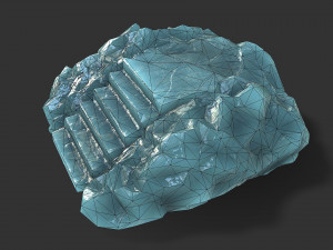 Stairs Stone 11 Model 3D