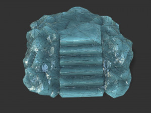 Stairs Stone 11 Model 3D