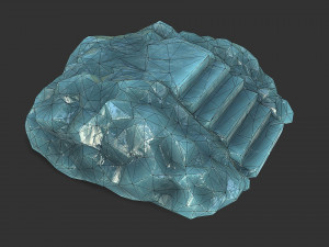 Stairs Stone 11 Model 3D