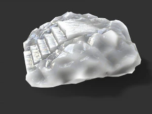 Stairs Stone 12 3D Model