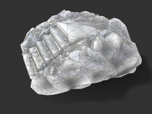 Stairs Stone 12 3D Model