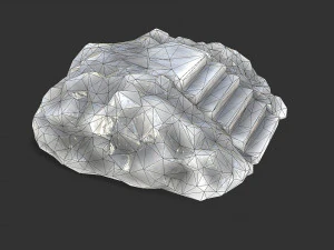 Stairs Stone 12 3D Model