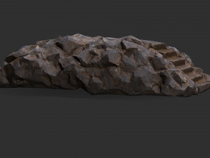 Stairs stone staircase 01 Model 3D