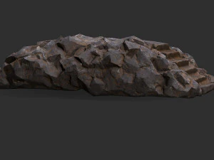 Stairs stone staircase 01 3D Model