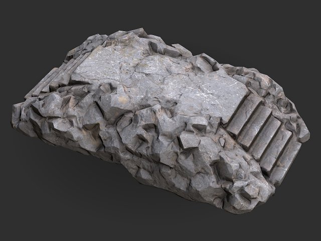 Stairs stone staircase 02 Modelo 3D .c4d .max .obj .3ds .fbx .stl .blend 