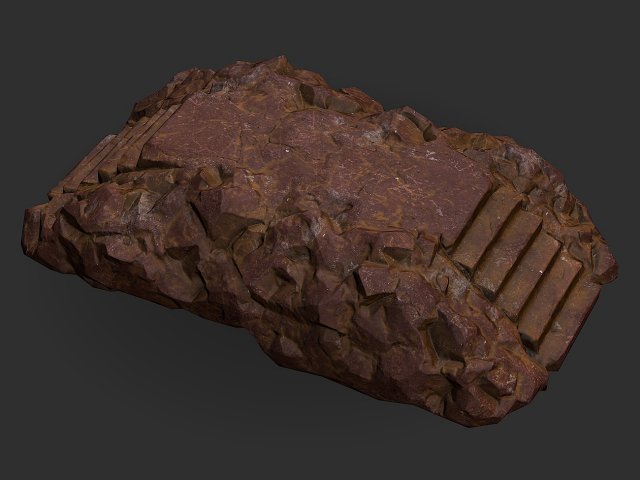 Stairs stone staircase 03 Modelo 3D .c4d .max .obj .3ds .fbx .stl .blend 