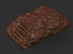 Stairs stone staircase 03 Modelo 3D