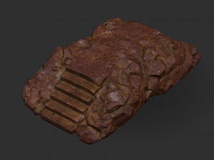 Stairs stone staircase 03 Modelo 3D