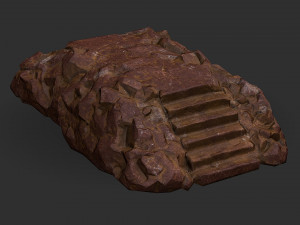 Stairs stone staircase 03 Modelo 3D