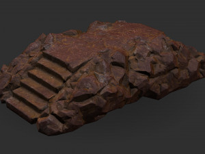 Stairs stone staircase 03 Modelo 3D