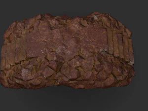 Stairs stone staircase 03 3D Model
