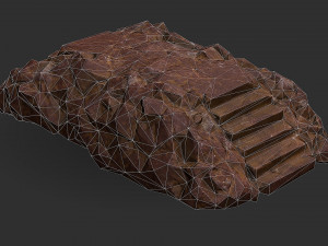 Stairs stone staircase 03 Modelo 3D