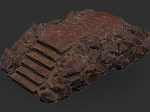 Stairs stone staircase 03 Modelo 3D
