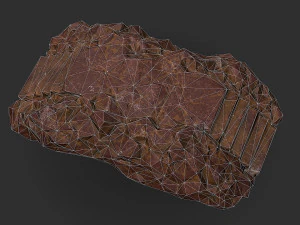 Stairs stone staircase 03 3D Model
