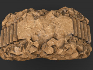 Stairs stone staircase 05 3D Model