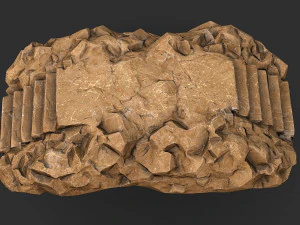 Stairs stone staircase 05 3D Model