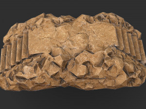Stairs stone staircase 05 3D Model