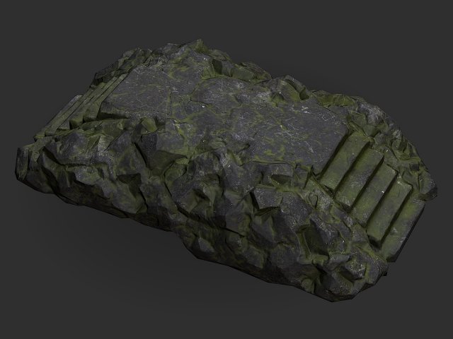 Stairs stone staircase 06 3D Model .c4d .max .obj .3ds .fbx .stl .blend 
