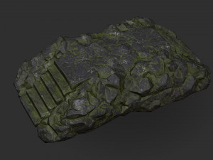 Stairs stone staircase 06 3D Model