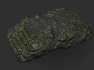 Stairs stone staircase 06 3D Model