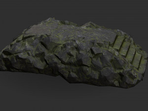 Stairs stone staircase 06 3D Model