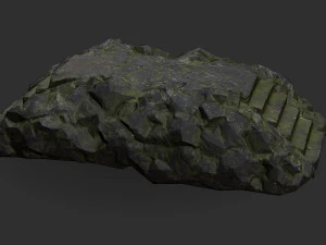 Stairs stone staircase 06 3D Model