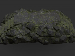 Stairs stone staircase 06 3D Model