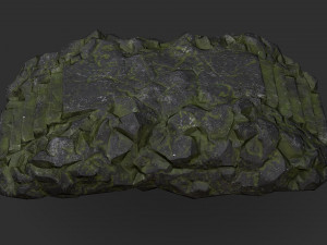 Stairs stone staircase 06 3D Model