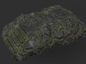 Stairs stone staircase 06 3D Model
